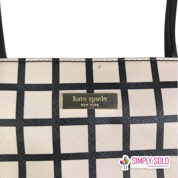 Kate Spade New York Penn Place Margareta Tote Women's Shoulder Bag Tan Black - Picture 4 of 11